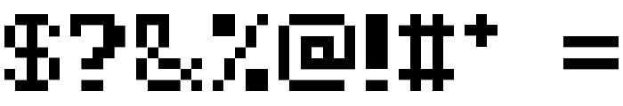 pixelmix bold Regular Font OTHER CHARS