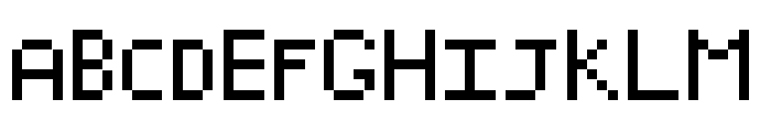 pixely Regular Font UPPERCASE