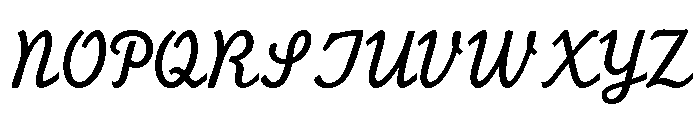 PilGi Regular Font UPPERCASE