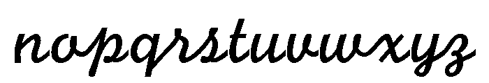 PilGi Regular Font LOWERCASE