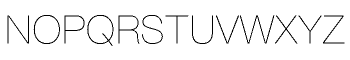 PingFang HK Ultralight Font UPPERCASE