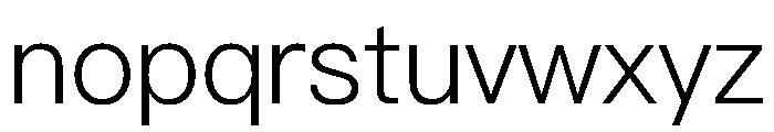 PingFang MO Light Font LOWERCASE