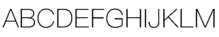 PingFang MO Thin Font UPPERCASE
