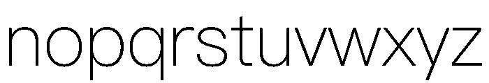 PingFang SC Thin Font LOWERCASE