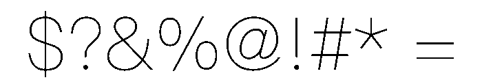 PingFang SC Ultralight Font OTHER CHARS