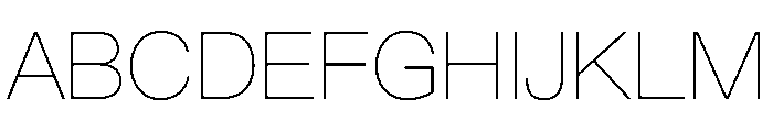 PingFang SC Ultralight Font UPPERCASE