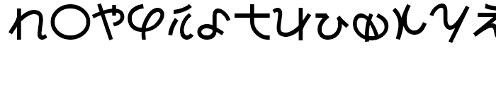 PIXymbols Faux Japanese Regular Font LOWERCASE