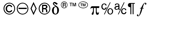 Pi Font SG No 1 SB Regular Font UPPERCASE