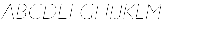 Picadilly Extra Light Italic Font UPPERCASE