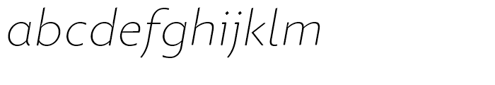 Picadilly Thin Italic Font LOWERCASE
