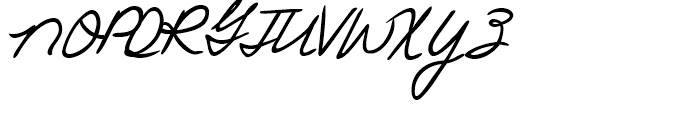 Pietro Handwriting Regular Font UPPERCASE