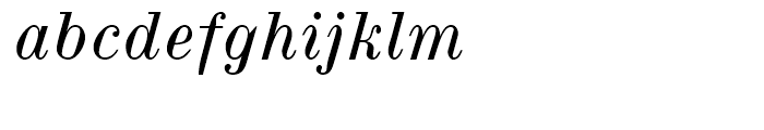 Pinel Pro Italic Font LOWERCASE