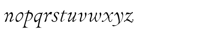 Pinnacle JY OSF Italic Font LOWERCASE
