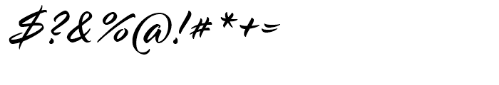 Pinselschrift Regular Font OTHER CHARS