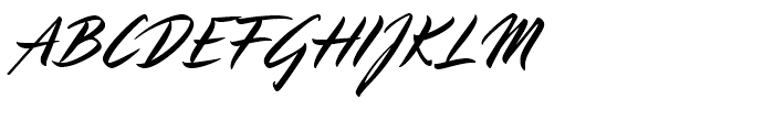 Pinselschrift Regular Font UPPERCASE