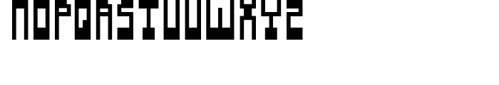 Pixel Regular Font UPPERCASE