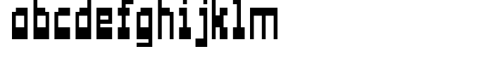 Pixel Regular Font LOWERCASE