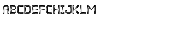 Pixelar Outline Textured SC Font UPPERCASE