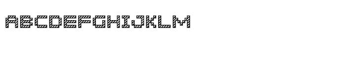 Pixelar Outline Textured SC Font LOWERCASE