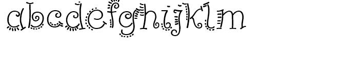 PizPaz Handwriting Regular Font LOWERCASE