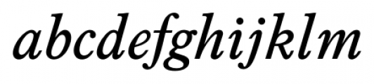 Pierpont Italic Font LOWERCASE