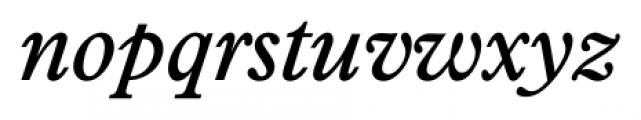Pierpont Italic Font LOWERCASE