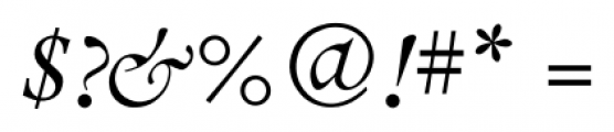 Pinnacle JY Pro Italic Font OTHER CHARS