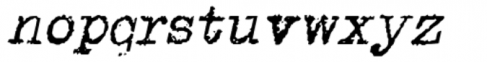 PI Italic Font LOWERCASE