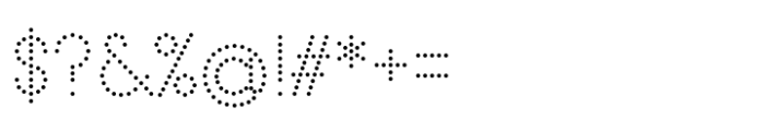 PIN Dot Pro Medium Font OTHER CHARS
