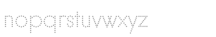 PIN Dot Variable Font LOWERCASE