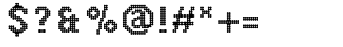 PIXEL Pattern Circle Font OTHER CHARS