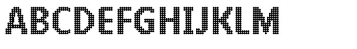 PIXEL Pattern Circle Font UPPERCASE