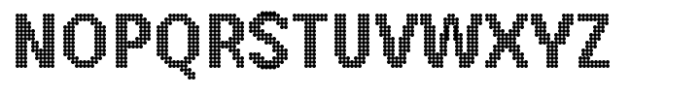 PIXEL Pattern Circle Font UPPERCASE