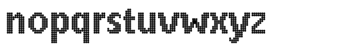 PIXEL Pattern Circle Font LOWERCASE