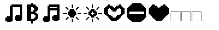 PIXEL Pattern Icons Font UPPERCASE