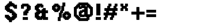 PIXEL Pattern Square Bold Font OTHER CHARS