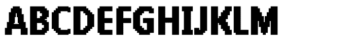 PIXEL Pattern Square Bold Font UPPERCASE