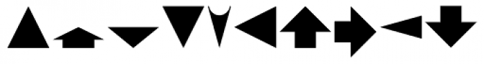 PIXymbols Arrows Regular Font LOWERCASE