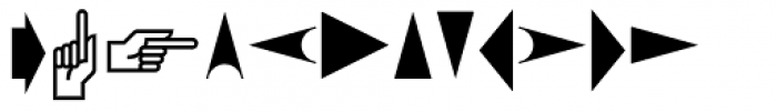 PIXymbols Arrows Regular Font LOWERCASE