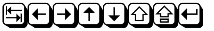 PIXymbols Boxkey Two Italic Font OTHER CHARS