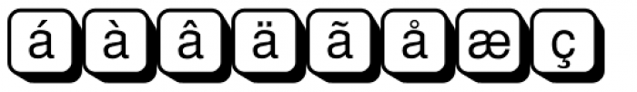 PIXymbols Boxkey Two Italic Font LOWERCASE