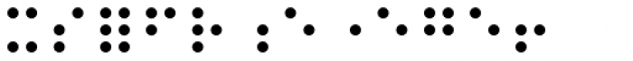 PIXymbols Braille Italic Font UPPERCASE
