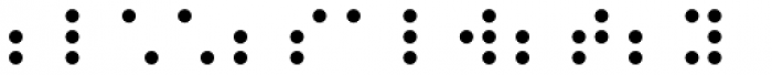 PIXymbols Braille Italic Font LOWERCASE