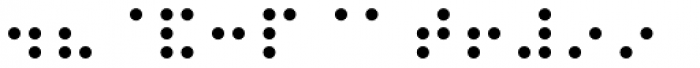 PIXymbols Braille Regular Font OTHER CHARS