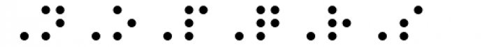 PIXymbols Braille Regular Font UPPERCASE