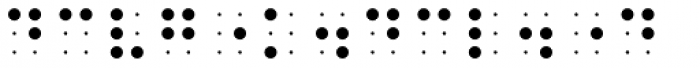 PIXymbols BrailleReader Italic Font OTHER CHARS
