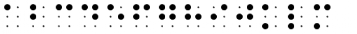 PIXymbols BrailleReader Regular Font LOWERCASE