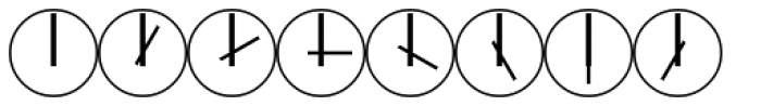 PIXymbols Clocks Bold Font UPPERCASE