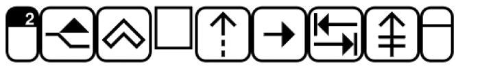 PIXymbols Command Two Regular Font UPPERCASE