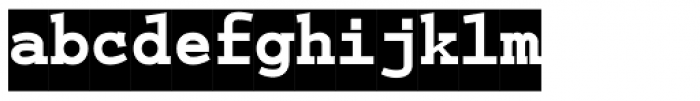 PIXymbols Courex Black Regular Font LOWERCASE